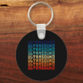 Retro Ultrasound Technologist Sleutelhanger (Voorkant)