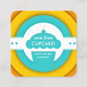 rétro UN coupon CUPCAKE GRATUIT