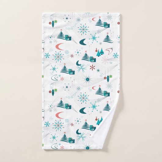 Retro Un Noël Go-Go (Serviette à main)
