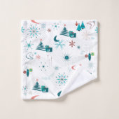 Retro Un Noël Go-Go (Gant de toilette)