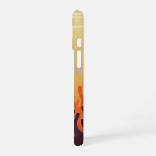 Retro Underwater Bubbles iPhone 16 Hoesje (Linkerkant)