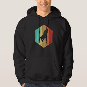 Retro Unicorn Unicorn Silhouette Wolf Anim Hoodie