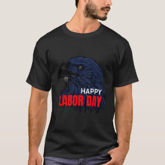 Retro Union Sterke Amerikaanse Happy Labor Day USA T-shirt