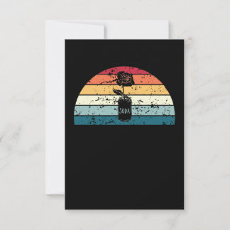 Retro Upcycling Sunset  upcycle Sunrise Bedankkaart