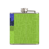 Retro Urban-kerstakelkolf Heupfles (Achterkant)