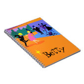 Retro Urban Rooftop Party Spiral Notitieboek (Rechterzijde)