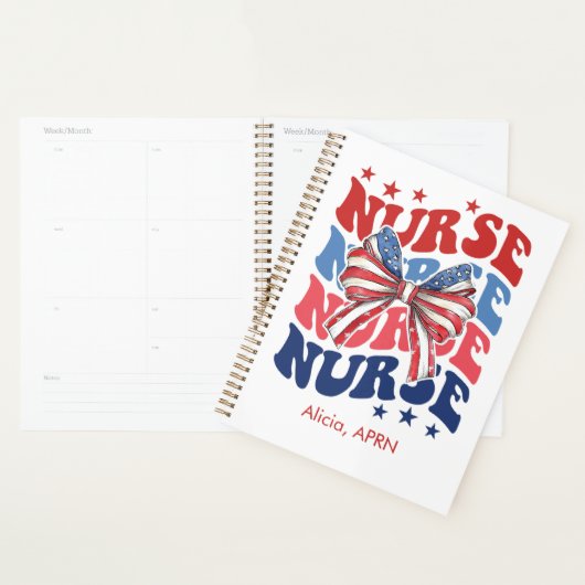 Retro US Style Nurse Planner (Display)