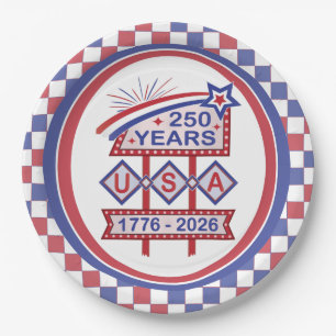 Retro USA 250e verjaardag Marquee Bord 1776-2026