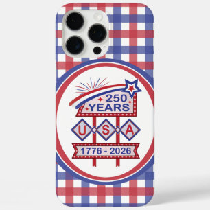 Retro USA 250e verjaardag Marquee Bord 1776-2026 iPhone 16 Pro Max Hoesje