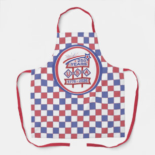 Retro USA 250e verjaardag Marquee Bord 1776-2026 Schort