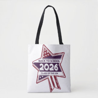 Retro USA Klasse van 2026 Terug naar school Draagtas