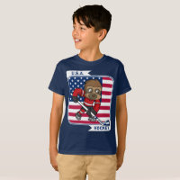 Retro USA Sloth Ice Hockey