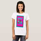 Retro USA sterker samen Abstracte kunst print T-shirt (Voorkant volledig)