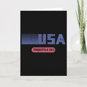 Retro Usa Team Amerikaans Freestyleskiën Ski Vinta Kaart
