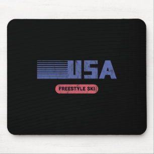 Retro Usa Team Amerikaans Freestyleskiën Ski Vinta Muismat