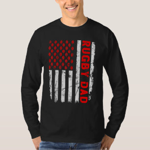 Retro USA Vlag Sport Beste Pa Ooit Trots Rugby Da T-shirt