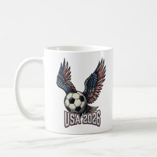 Retro USA Voetbal 2026 Adelaarvleugels Koffiemok