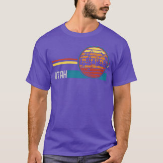 Retro Utah 80s 70s Utah Berg vriend T-shirt