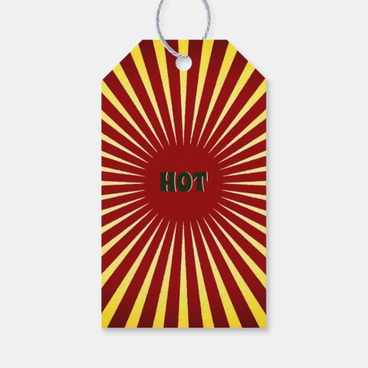 Retro uw beroemde salsa die het Label etiketteert Cadeaulabel (Achterkant)