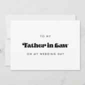 Retro Vader in de wet trouwdag kaart (Voorkant)