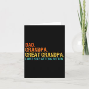 Retro vader opa groot opa vaders dag grappig kaart