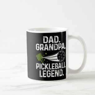 Retro vader opa pickleball legende speler grappig koffiemok