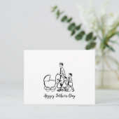 Retro Vaderdag Briefkaart (Staand voorkant)