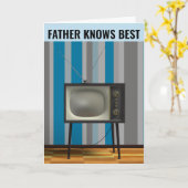 RETRO VADERDAG GREETNG KAART (Gele Bloem)