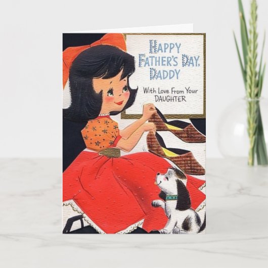 Retro Vaderdag - Met liefde van de dochter, Kaart (Voorkant)