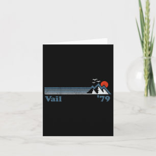 Retro Vail Ski Resort Colorado Snowboard Mountain Kaart