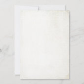 Retro Vakantie Diner Bord Uitnodiging (Achterkant)