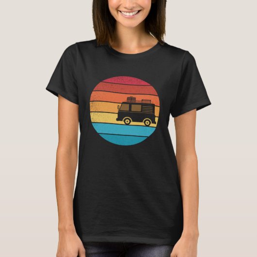 Retro vakantie en reishobby 6 t-shirt (Voorkant)