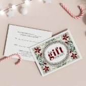 RETRO VAKANTIE GROENE BRUINE BLOEMEN LIJST KERSTMI