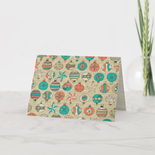 Retro Vakantie [kaart] Feestdagen Kaart (Voorkant)