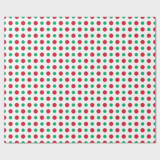 Retro vakantie Polka Dot Mid-Century Modern Cadeaupapier (Vlak)