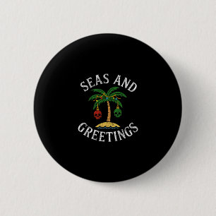 Retro vakantie seizoenen groeten piraat gezegde cr ronde button 5,7 cm