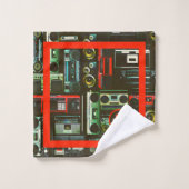 Retro-vakken Bad Handdoek (Wasdoekje)