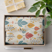 Retro val bladeren herfst bladeren patroon tissuepapier (Geschenk)