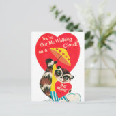 retro Valentijn animal Holiday briefkaart (Staand voorkant)