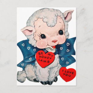 Retro  Valentijn briefkaart