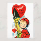 retro  Valentijn Briefkaart (Voorkant)