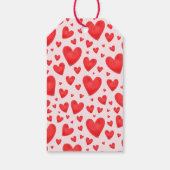 Retro Valentijn Bruidsmeisjesfeest Rood Roze Cadeaulabel (Achterkant)