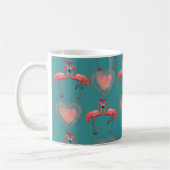 Retro Valentijn Flamingo Mok (Links)