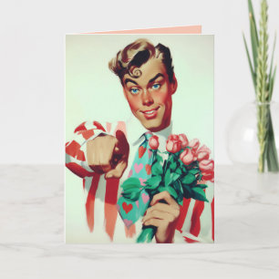 Retro Valentijn Flirty Guy
