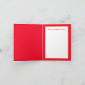 retro  Valentijn ice roomijs voegt sentiment toe Feestdagen Kaart (Binnen)