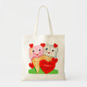 retro Valentijn - ijsgiften Tote Bag (Voorkant)