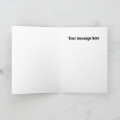 Retro  Valentijn kat Vakantie kaart (Binnen)