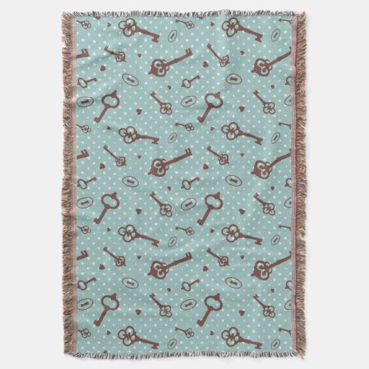 Retro Valentijn Keys Deken (Voorkant Verticaal)