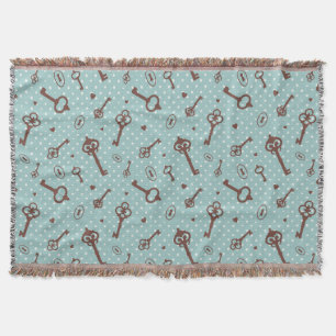 Retro Valentijn Keys Deken