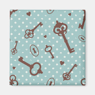 Retro Valentijn Keys Magneet